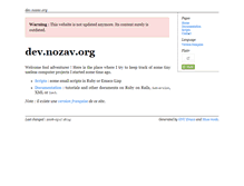 Tablet Screenshot of dev.nozav.org
